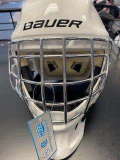 White New Youth Bauer NME3 Helmet