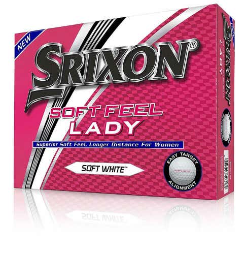 Srixon Soft Feel Lady Golf Balls (Soft White, 2017, 24pk) NEW