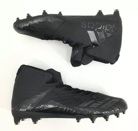 Men's ADIDAS (US Size 18) Freak X Carbon Football Lacrosse BLACK Cleats