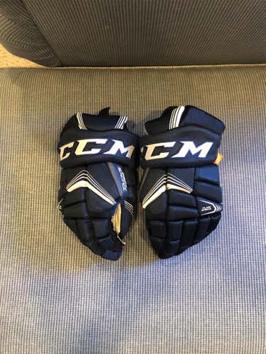 Blue Used CCM Tacks 7092 14"  Gloves