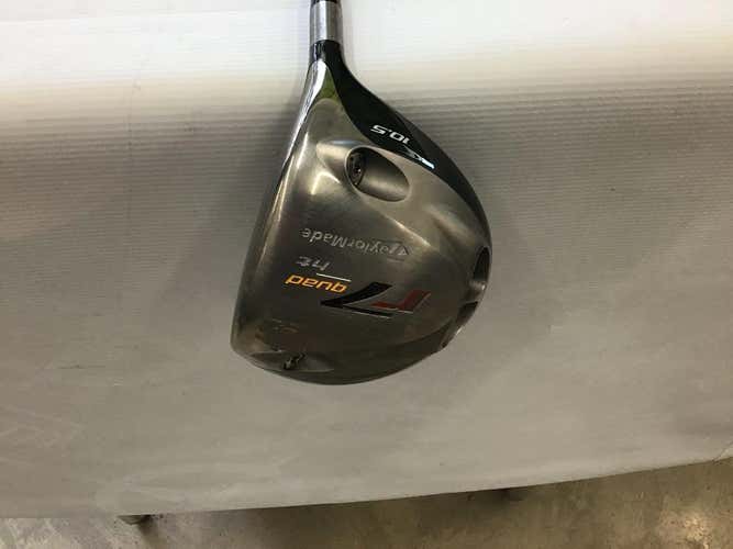 Used Taylormade R7 Quad Ht 10.5 Degree Graphite Stiff Golf Drivers