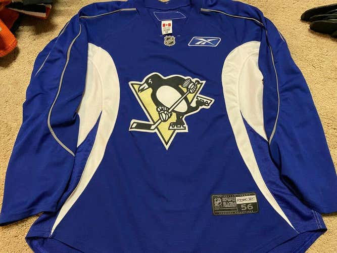 PITTSBURGH PENGUINS Blue Reebok 1.0 PRO stock Practice Issued Jersey 56 NEW