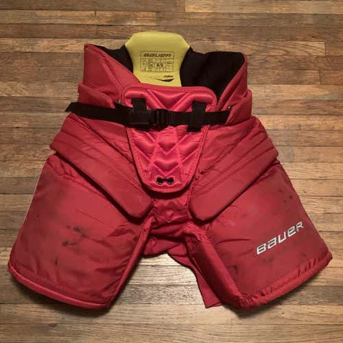 Red Used Medium Bauer Supreme One.9  Hockey Goalie Pants