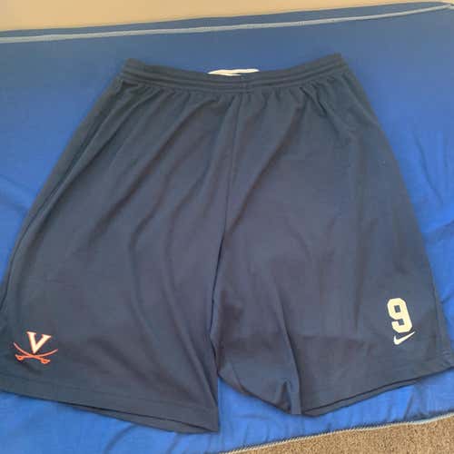 UVA Team Issued Navy Men's XL Nike Practice Shorts