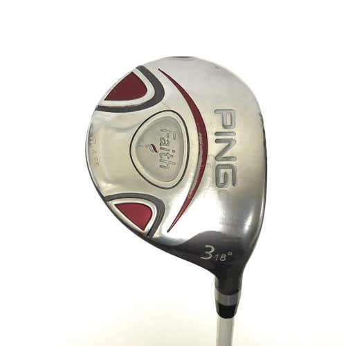 Used Ping Faith Womens Right 3 Wood Graphite Ladies