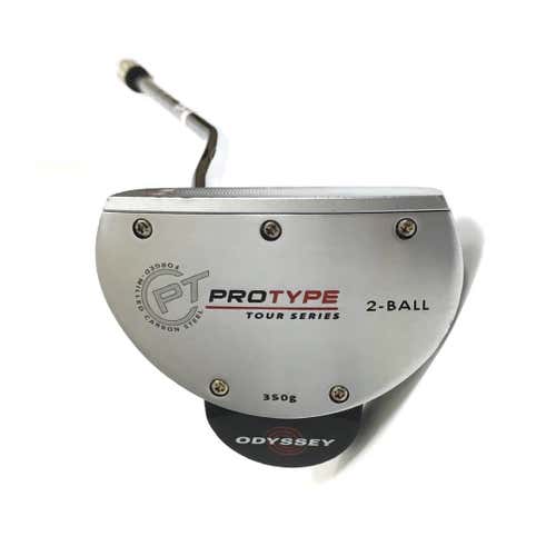 Used Odyssey Protype 2 Ball Mens Left Mallet Putter
