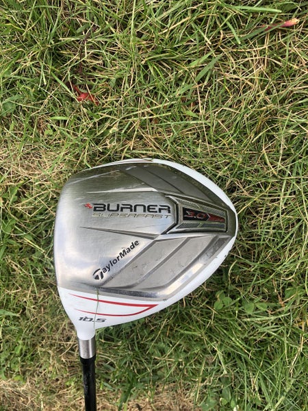 Used Men's TaylorMade Left Handed Burner Superfast 3.0 Driver Regular Flex 10.5 Loft