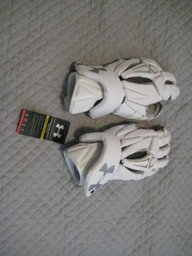 Under Armour Command Pro II 2 NEW white lacrosse gloves