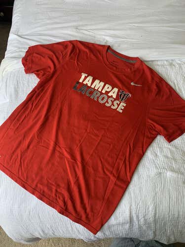 University of Tampa Men's Lacrosse Short Sleeve Practice Shirt (2015-2016): Nike Dri-Fit Shirt