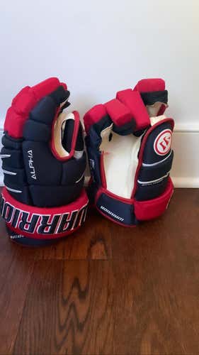Blue New Warrior Alpha Pro 14" Pro Stock Gloves