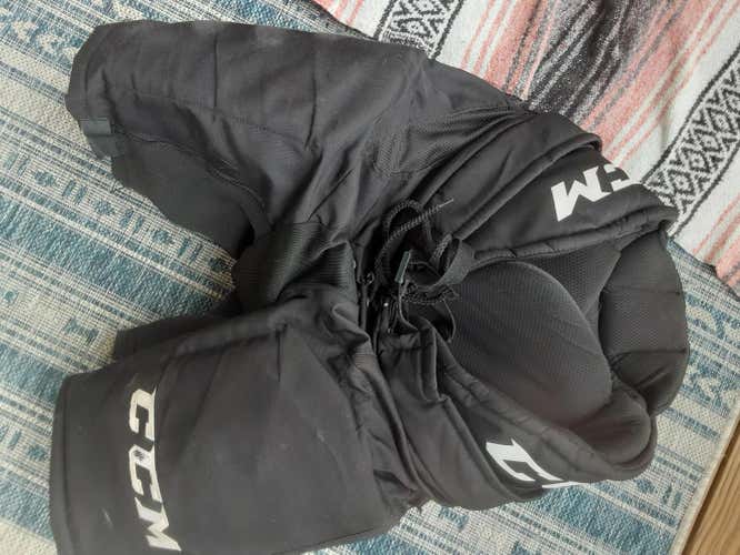 Black Senior Used XL CCM HP70 Hockey Pants Pro Stock