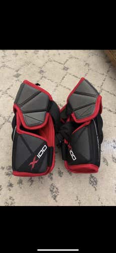 Used Bauer Vapor X100 Shin Pads And Elbow Pads