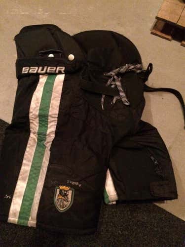 Black Used Medium Bauer Nexus Pro Stock Hockey Pants