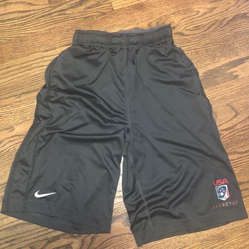Gray Men's Small Nike USA Lacrosse Shorts