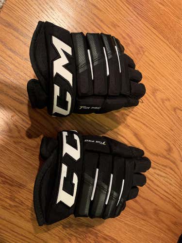 Black Used CCM Tacks 4 Roll Pro 12" Gloves