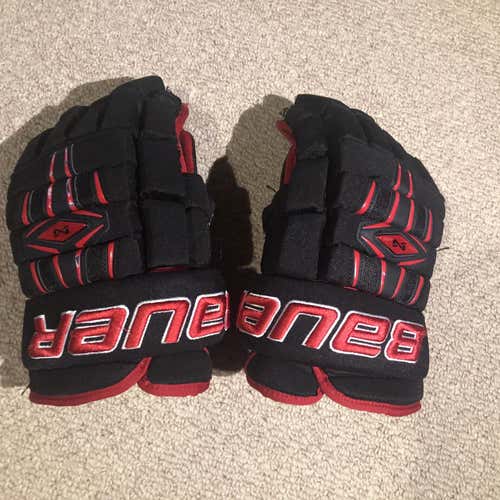 Black Used Bauer Nexus 1000 14" Gloves