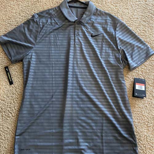 Gray Men's Large Nike Golf Polo