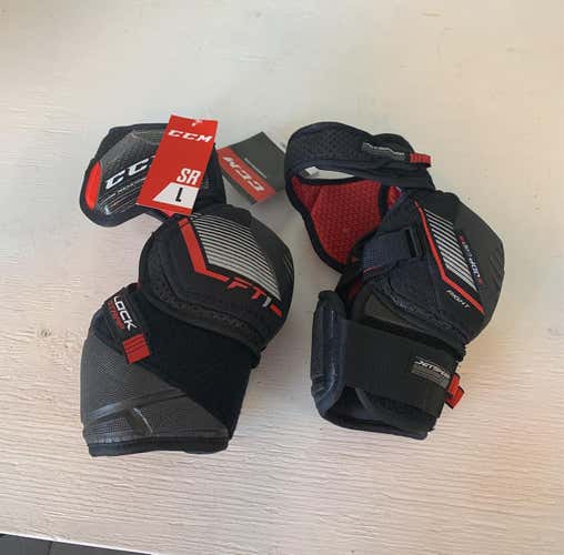 New Large CCM JetSpeed FT1 Pro Stock Elbow Pads
