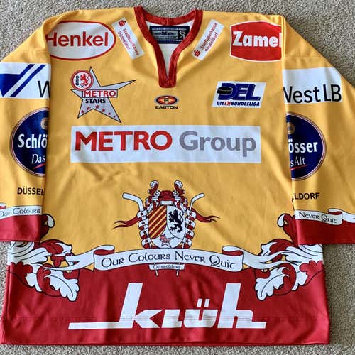 DEL Metro Stars Official Size 54 Metzen Athletic Pro Weight Jersey