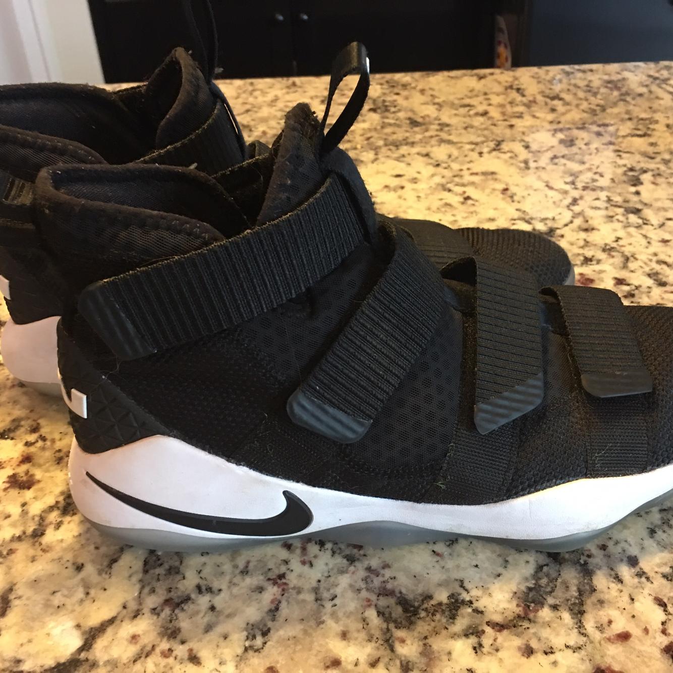 lebron 11 soldier black and white