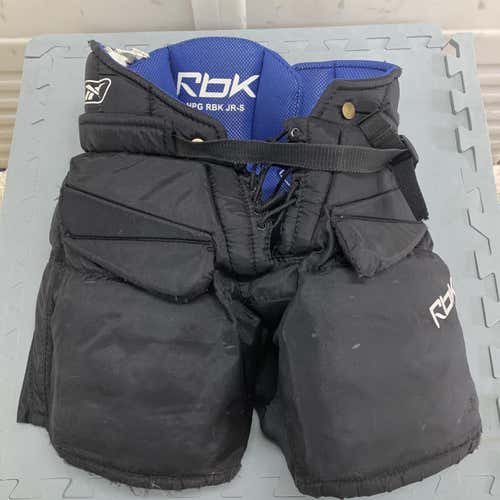 Black Used Junior Small Reebok HPG Hockey Goalie Pants