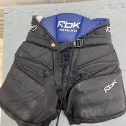 Black Used Junior XS Reebok HPG Hockey Goalie Pants