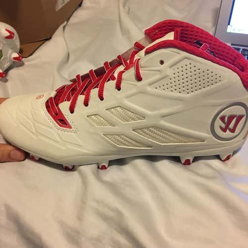 White Men's Turf Cleats High Top