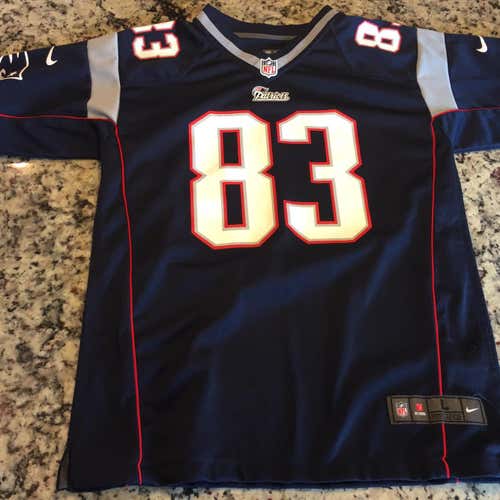 Patriots Jersey - Blue - Wes Welker 83 - Youth Large