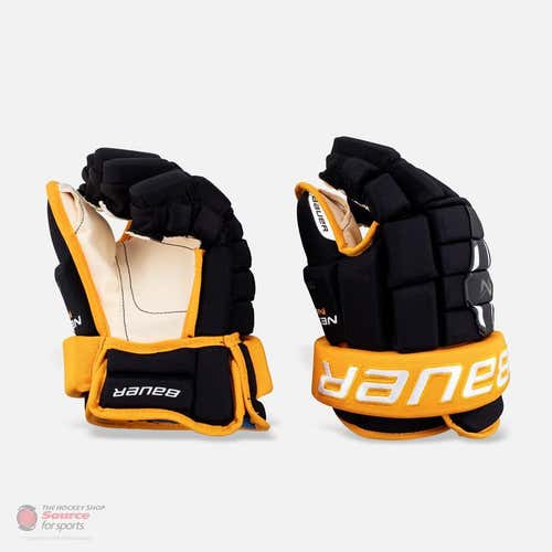 Black New Senior Bauer Nexus N2900 Gloves 13" - Black/Gold