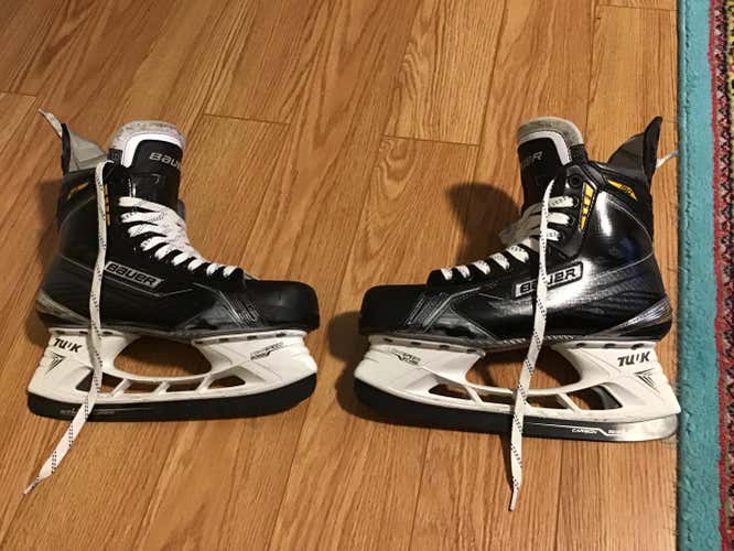 Senior Used Bauer Supreme 190 Hockey Skates Regular Width Size 8.5
