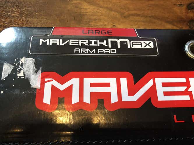 Brand New Large & White Maverik Max Arm Pads