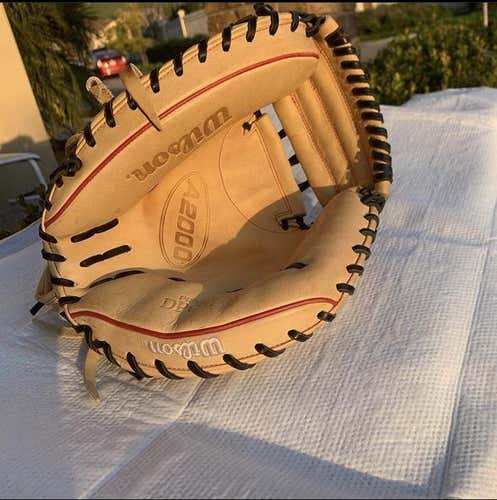 Yellow Used Catcher's A200 dpcm 33.5" Baseball Glove