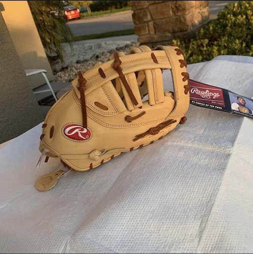 Yellow New First Base Pro Preferred 12.5" Baseball Glove