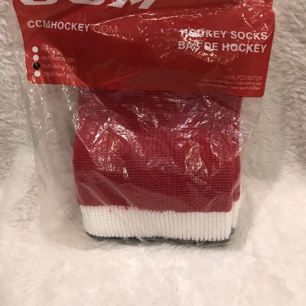 Red Youth Small CCM Socks
