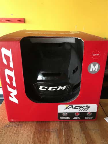 Black New Medium CCM Tacks 110 Pro Stock Helmet
