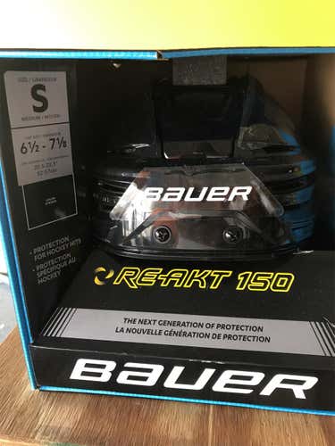 Black New Small Bauer Re-Akt 150 Pro Stock Helmet Colorado Avalanche Stock