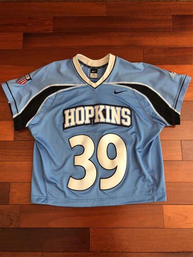 Team Issued Hopkins Nike Away Game Jersey (new)