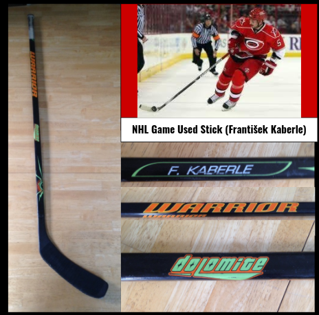 NHL GAME USED (František Kaberle) Warrior Dolomite Left-Handed Hockey Stick