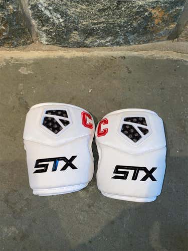 Cornell Lacrosse Team IssueUsed Large STX Cell IV Arm Pads