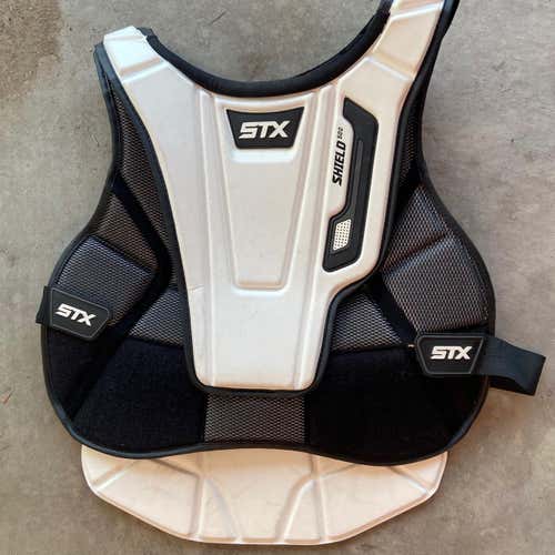 White Used Large STX Shield 500 Chest Protector