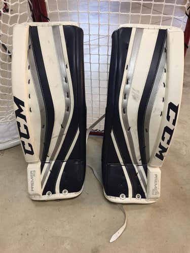 Blue Used 29" CCM Premier R1.9 Goalie Leg Pads