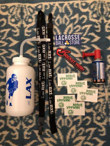 Air Horn, Water Bottle, Lanyards, & Stickers