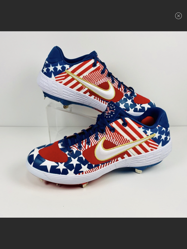Rare Nike Alpha Huarache Elite 2 Team USA Patriotic Cleats size Men’s 13