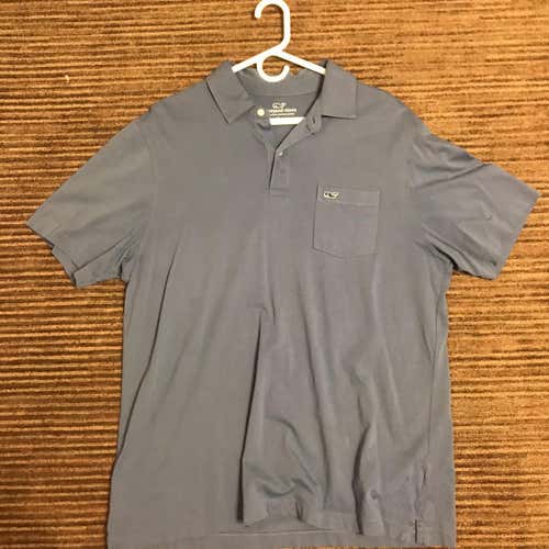 Blue Vineyard Vines Polo Shirt (Large)