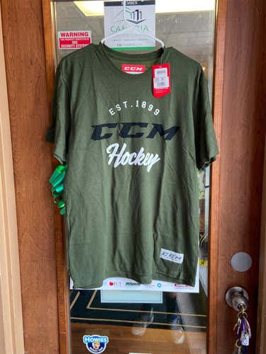 Green Large CCM Hockey Shirt