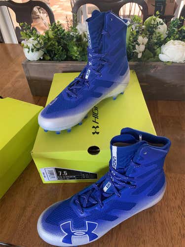 Blue Adult Size 7.5 (Women's 8.5) Under Armour Cleats