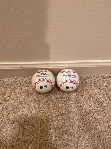 Used Rawlings 2 Pack Baseballs
