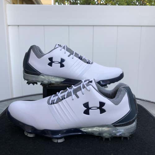 NEW Under armour match play golf shoes White Grey 9