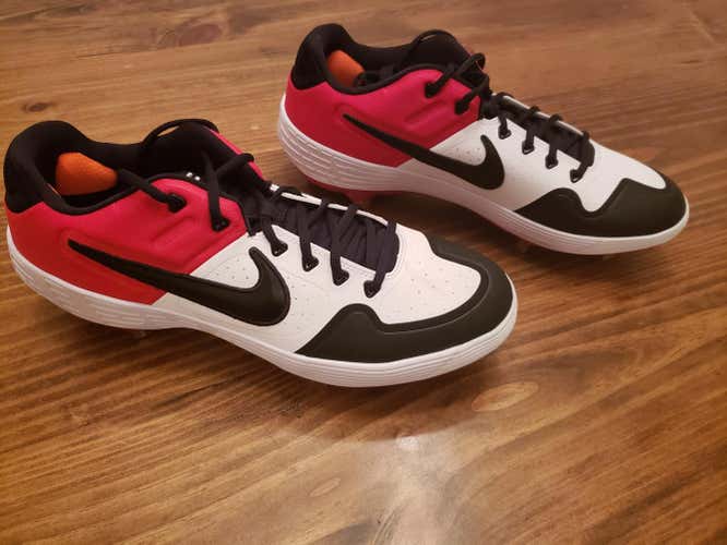 Red Black White Nike Alpha Huarache Varsity Low Size 12