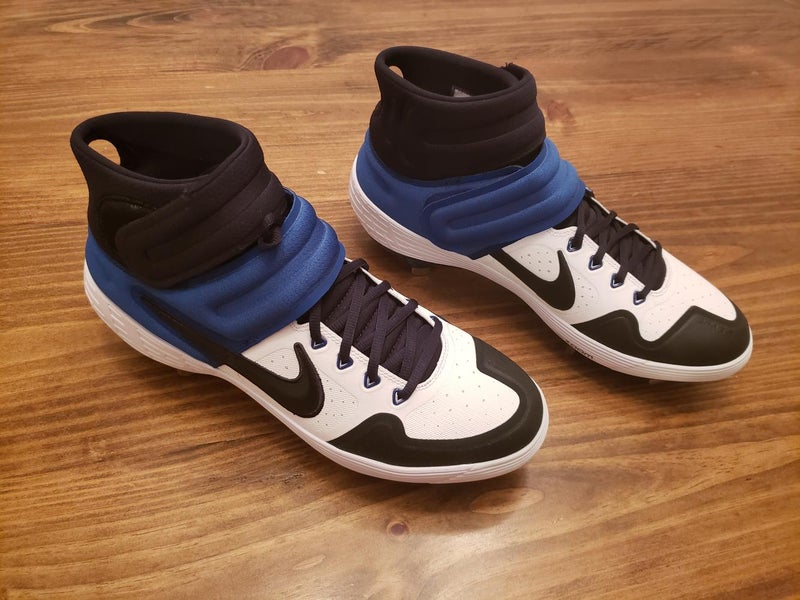 Blue New Nike Alpha Huarache Adult Men's Size 12 (Women's 13) Metal Nike High Top